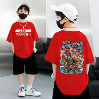 Yout-children kids t-shirt, round neck, short sleeve 'HORIZONS02' tshirt, fashion, Korean style, sup