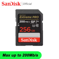 SanDisk Extreme Pro SD Card 128GB 64GB 32GB 512GB 256G 1TB SD 128gb Flash Memory Card SD U3 4K V30 Cards SDXC SDHC for Camera