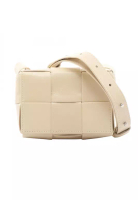 BOTTEGA VENETA Pre-Loved BOTTEGA VENETA Candy Cassette mini bag Shoulder bag leather beige