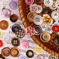 50pcs Kawaii Stationery Stickers Button Junk Journal Planner Decorative Sticker