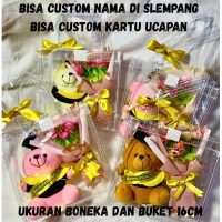 Buket Boneka Wisuda 1 , buket bunga , buket tas mika , hampers wisuda , hadiah kado wisud gradiation
