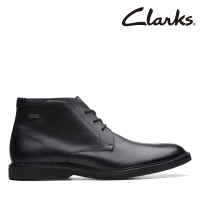 Clarks 男鞋Atticus LT Hi GTX全新升級GTX防水正裝靴 短筒靴(CLM61365B)