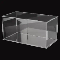 Large Transparent Acrylic Display Case,Figures Display Box Countertop Organizer Dustproof Showcase for Collectibles Home Storage