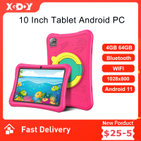 XGODY 10นิ้วเด็กแท็บเล็ตสำหรับการศึกษาการศึกษา Android 4กิกะไบต์64กิกะไบต์หน้าจอ IPS PC WiFi แท็บเล็ตที่มีเคสสำหรับเด็กของขวัญ