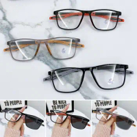 TR90 Frame Photochromic Glasses Blue Ray Blocking Eye Protection Short Sighted Eyeglasses Lightweight Flexible Myopia Eyewear