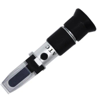 Portable Handheld 80% Alcoholmeter 58-92% Honey Refractometer Salt Sea Water 10% Salinity Aquarium Concentration Tester