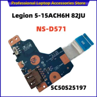 USB Board withoiut Cable for LENOVO Legion 5-15ACH6H 82JU 5C50S25197 NS-D571