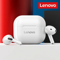Tai nghe Bluetooth Lenovo LP40 Wireless - Earbuds Trắng/Đen, 13mm Dynamic Driver, IPX4 Waterproof