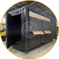 Coffee Shop Container Bar Factory Customized Assembly Prefab Mobile Fast Food Container House20ft 40ft Prefabricated House