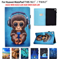 Case For Huawei Matepad T10 Case Funda For Huawei Matepad T10S MatePad T 10 T 10s Coque Cartoon monkey TPU Inner Shell