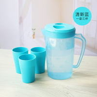 大容量冷水壺耐高溫塑料茶水壺家用涼水杯套裝涼水壺果汁水壺水杯