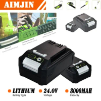 Replacement 24V 8000mAh Lithium Battery for Greenworks Tools Compatible 20352 22232