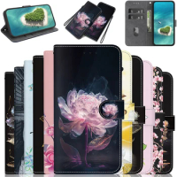 Stand Flip Wallet Case For Huawei P Smart Z P Smart 2019 2020 2021 Enjoy 50z 10s 9S 9 Plus 7S Flip Painted Pattern Wallet Case
