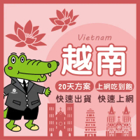 【World King】越南上網卡_20天吃到飽(不限流量)