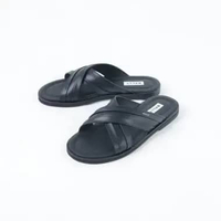 Sandal BALLY GHERRY BOVINE PLAIN BLACK STRAP SANDAL 100% ORIGINAL 42