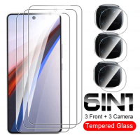 6in1 Camera Lens Tempered Glass For vivo iQOO 12 Protective Glass Screen Protector For iQOO 12 iQOO12 5G 6.7 inches Cover Film