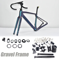 DIY Color Gravel Frame 700C Bike Frame BB386 New Carbon Disc Gravel Bicycle Frameset road bike frame gravel bike