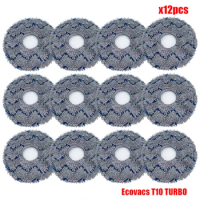 Replacement For Ecovacs T10 TURBO / Deebot X1 / OMNI / X1 TURBO Vacuum Cleaner Mop Cloth Washable Mop Pads Parts Accessories