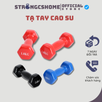 [Xả kho] Tạ tay bọc cao su 1kg 2kg lõi gang cao cấp cầm tập tay, gym thể thao tại nhànam nữ đa năng 