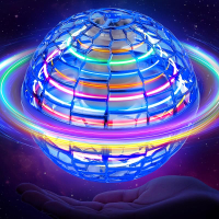 Flying Orb Ball 2024 Galaxy Ball: Boomerang Ball with Led Lights Hover Ball Cosmic Globe Flying Spin