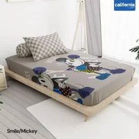 CALIFORNIA Sprei Single Fitted California Ukuran 100x200 Sprei California Single No 4 Smile/ Mickey