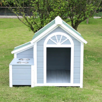 Solid Wood Dog House Outdoor Rainproof Outdoor Pet Kennel Four Seasons Universal Dog House