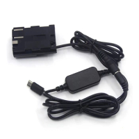 DR-E2 DR-400 BG-E2/E2N BP-511 Battery Dc Grip USB Type C USB-PD Converter To DC Cable For Canon EOS 20D 30D 40D 5D 50D D30 D60