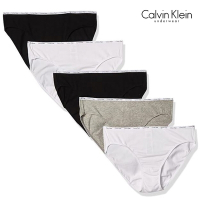 Calvin Klein Signature Cotton 棉質基本款三角褲 女內褲/CK內褲-五入組