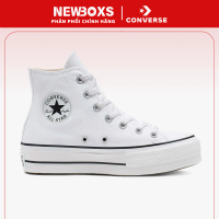 Giày Converse CHUCK TAYLOR ALL STAR LIFT HI WHITE - 560846C Nữ Vải Canvas Sneaker Đế Cao Shoes