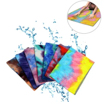 183*63cm Non-slip Yoga Mat Cover Printed Fitness Towel for Outdoor Sport Travel Exercise