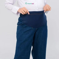 Momiasi - Celana Wanita Hamil Kulot Jeans Wanita Non Rawis L JNS NON RAWIS NAVY