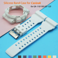 or Casioak GA-110 GA100 GD-120 Watch Strap case for Casio gshock Men Matte Wristwatch Sport Resin Silicone Case Band