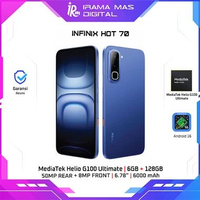 INFINIX HOT 70 6GB 128GB (NIGHT PULSE, BLUE DIVE, SILVER DANCER) BLUE DIVE