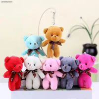 1x Bear Plush Toys Mini Teddy Bear Dolls Toy Bear Pendant Costume Creative Pendant Party Wedding Keychain Bag Pendant Teddy Doll