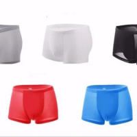 5PCS Men Summer Boxer Breathable Underwear Mixed Colors Brief
