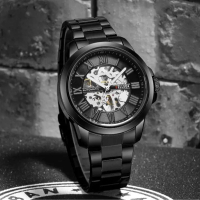 DISKON JAM TANGAN BELLEDA 9244 Pria Jam Tangan Pria Otomatis Anti Air Rantai Stainless Watches