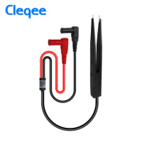 Cleqee P1510 SMD Clip component LCR testing tool Multimeter tester meter Pen probe lead tweezers Compatible with Fluke for Vichy