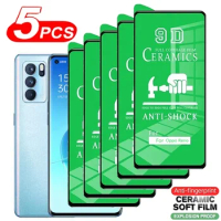 5Pcs HD Ceramic Film For Oppo Reno 6 8 Pro Plus 8T 7 5 9 5G Full Cover Screen Protector For Oppo Reno 6 8 9 Pro Protective film