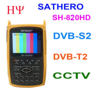 SATHERO SH-820HD DVB-S2 DVB-T/T2 CCTV Combo Digital Satellite Meter Finder h.265 AHD SET TOP BOX