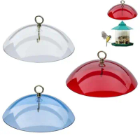 With Hooks Clear Mealworm Weather Protect Bird Feeders Protective Cover Rain-proof Hummingbird Rain Cover Dome Anti-squirrel