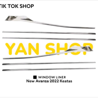 Lis Kaca Samping List Pelipit Pintu Toyota Avanza Daihatsu Xenia 2022 2023 2024 chrome crome plastik