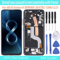 Super AMOLED For Asus Zenfone 8 ZS590KS LCD 2A007EU I006D LCD Display Screen Touch Panel Digitizer For Zenfone8 LCD ZS590KS LCD