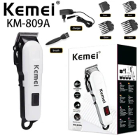 Kemei Electric Hair Clipper KM-809A Barber Trimmer With LCD Professional Hair Clipper Ceramic Blade Cordless Trimmer barber