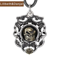 Necklace Pendant 925 Sterling Silver Van Cleef Jewelry Real Certified Skull Men 2023 New In Free Shipping Accessories P31