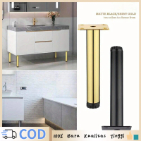 Hitam/emas Kaki Sofa Dapat Disesuaikan 15cm Kaki Sofa Besi Kaki Kursi Sofa Stainless Kualitas Tinggi