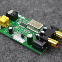 HiFi digital analog audio converter DAC board optical coaxial input to analog RCA signal output DC-5V