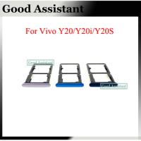 For vivo Y20 / Y20i / Y20S 2020 2021 V2027 V2029 V2043 Sim Tray Micro SD Card Holder Slot Parts Sim Card Adapter Replacement