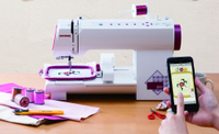 免運 日本公司貨  JANOME 車樂美 IJ521 智慧縫紉機 刺繡機 裁縫機 手機 app操作 260種刺繡圖案