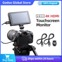 Godox GM55 4K Monitor 5.5 Inch DSLR 3D LUT Touch Screen IPS FHD 1920x1080 Video 4K HDMI Field Monitor Dslr