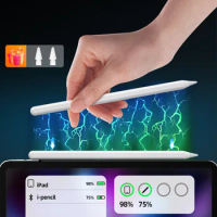 Wireless Charging Stylus For iPad Pencil Palm Rejection Tilt Pen For iPad Air 4 5 Pro 11 12.9 Mini 6 For Apple Pencil 2 1